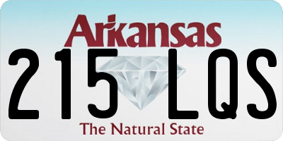 AR license plate 215LQS