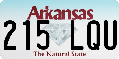 AR license plate 215LQU