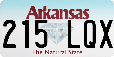 AR license plate 215LQX