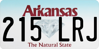 AR license plate 215LRJ