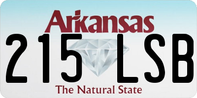 AR license plate 215LSB