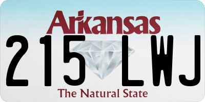 AR license plate 215LWJ