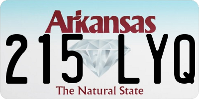 AR license plate 215LYQ