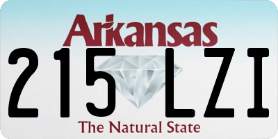 AR license plate 215LZI
