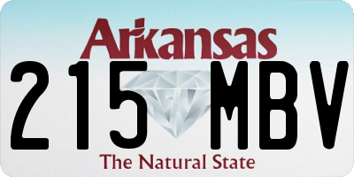 AR license plate 215MBV
