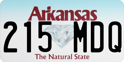 AR license plate 215MDQ
