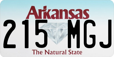 AR license plate 215MGJ