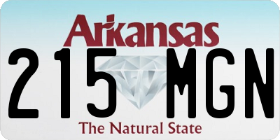 AR license plate 215MGN