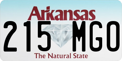 AR license plate 215MGO