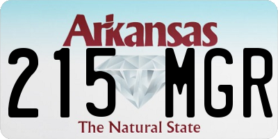AR license plate 215MGR