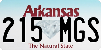 AR license plate 215MGS