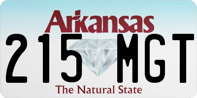 AR license plate 215MGT