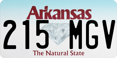 AR license plate 215MGV