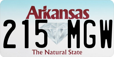 AR license plate 215MGW