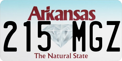AR license plate 215MGZ