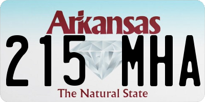 AR license plate 215MHA