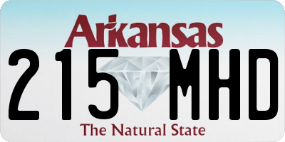 AR license plate 215MHD