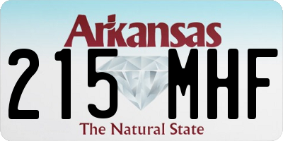 AR license plate 215MHF