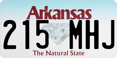 AR license plate 215MHJ