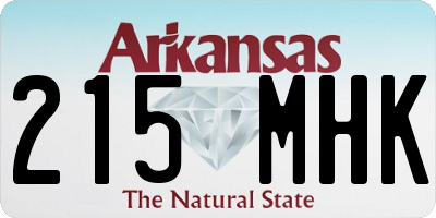 AR license plate 215MHK