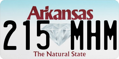 AR license plate 215MHM