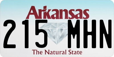 AR license plate 215MHN