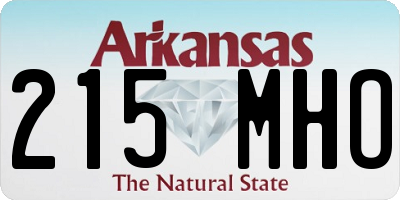 AR license plate 215MHO