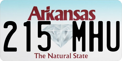 AR license plate 215MHU