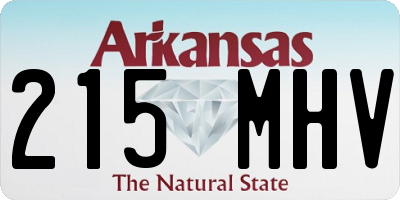 AR license plate 215MHV