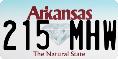AR license plate 215MHW