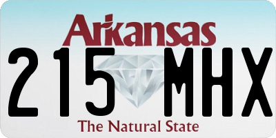 AR license plate 215MHX