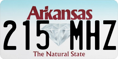 AR license plate 215MHZ