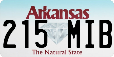 AR license plate 215MIB