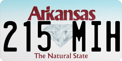 AR license plate 215MIH