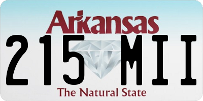 AR license plate 215MII