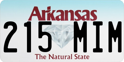 AR license plate 215MIM