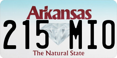 AR license plate 215MIO