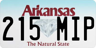 AR license plate 215MIP