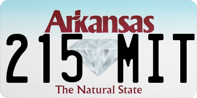 AR license plate 215MIT