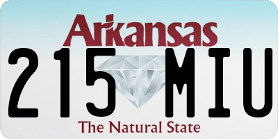 AR license plate 215MIU