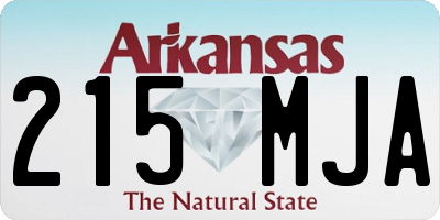 AR license plate 215MJA