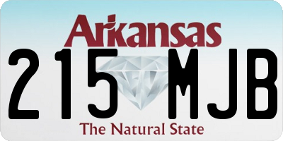 AR license plate 215MJB