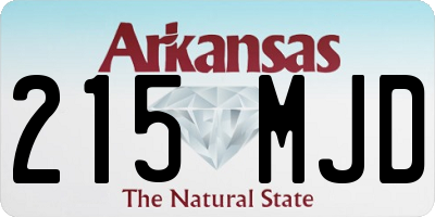 AR license plate 215MJD