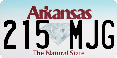 AR license plate 215MJG