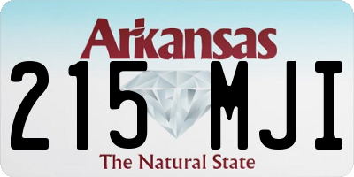 AR license plate 215MJI