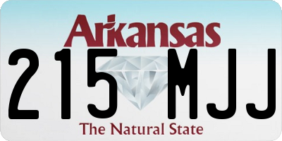 AR license plate 215MJJ