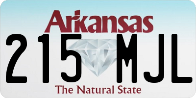 AR license plate 215MJL