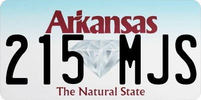 AR license plate 215MJS