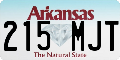 AR license plate 215MJT