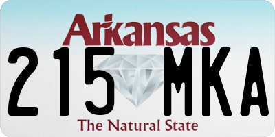 AR license plate 215MKA